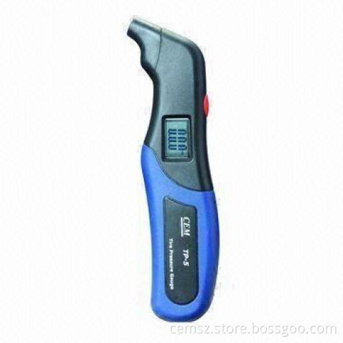 Tire Pressure Gauge with 3-1/2-digit LCD, Measuring 156 x 42 x 20mm,